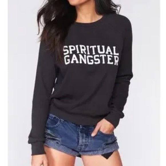 Spiritual Gangster Black Sweatshirt size M - Picture 1 of 5
